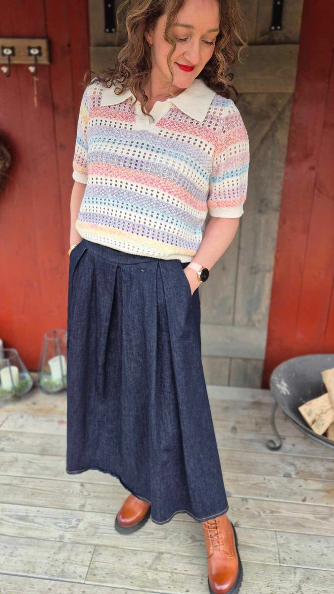 AILA Skjørt Dark Blue