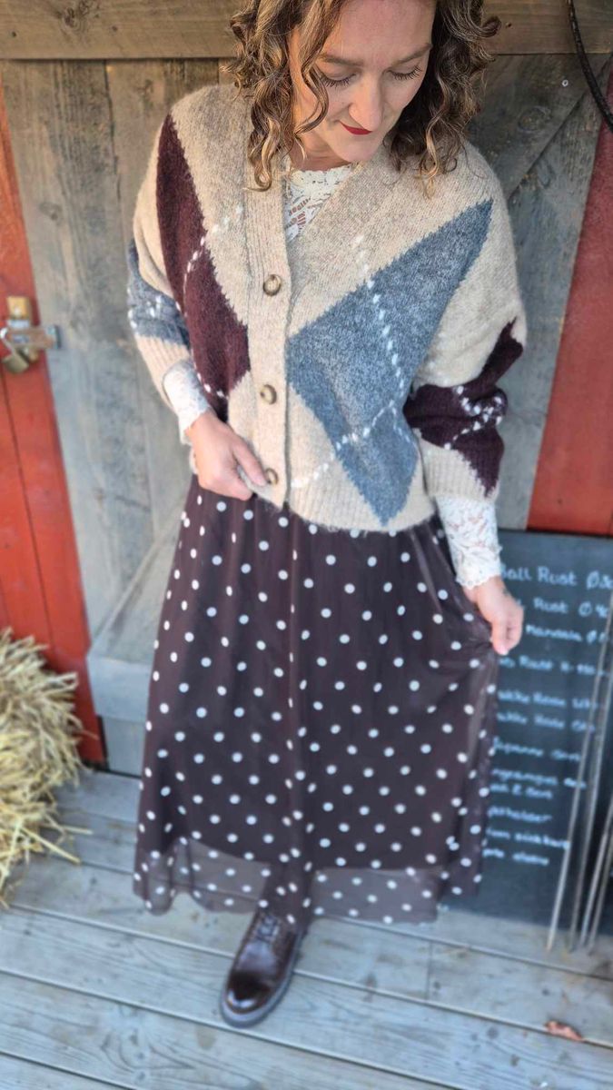  LAIANA Strikket Cardigan Sand Melange